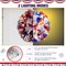 17.72 Inch 4th of July Wreath for Front Door with Light Patriotic Mesh Red White and Blue Wreaths
